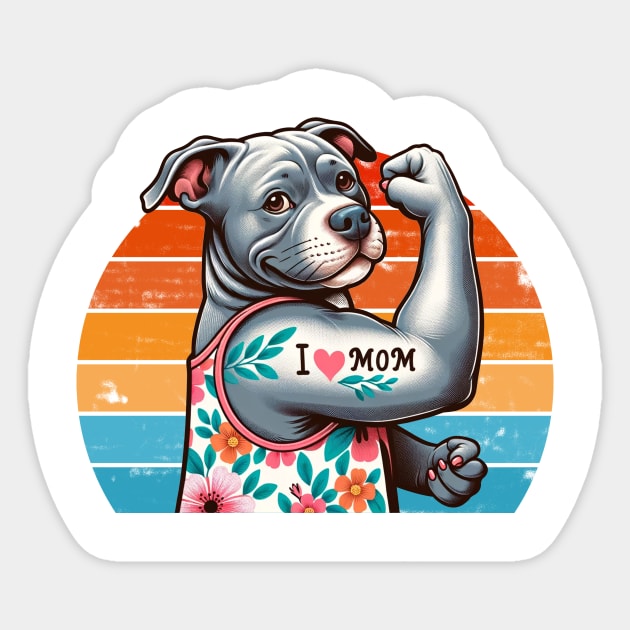 Pitbull mom sticker hotsell